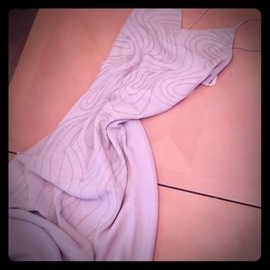 Floor length beaded dress w sash